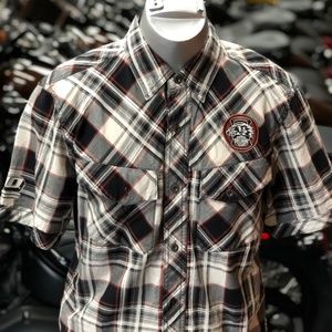 Harley-Davidson Shirts - Harley Davidson Men's Plaid Garage Shirt Harley-Davidson Shirts - Harley Davidson Men's Plaid Garage Shirt